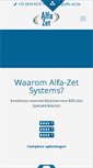 Mobile Screenshot of alfa-zet.be